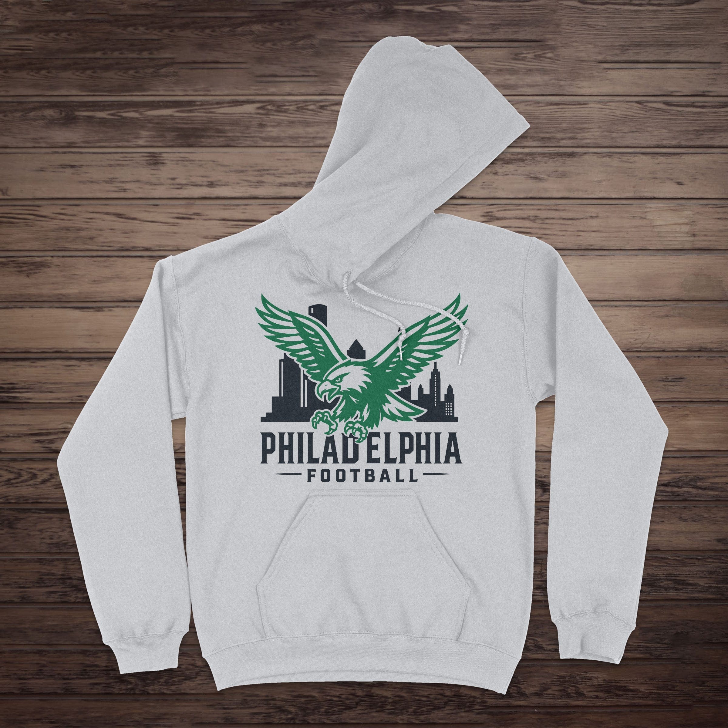 "Philadelphia Football" Philly Skyline Hoodie
