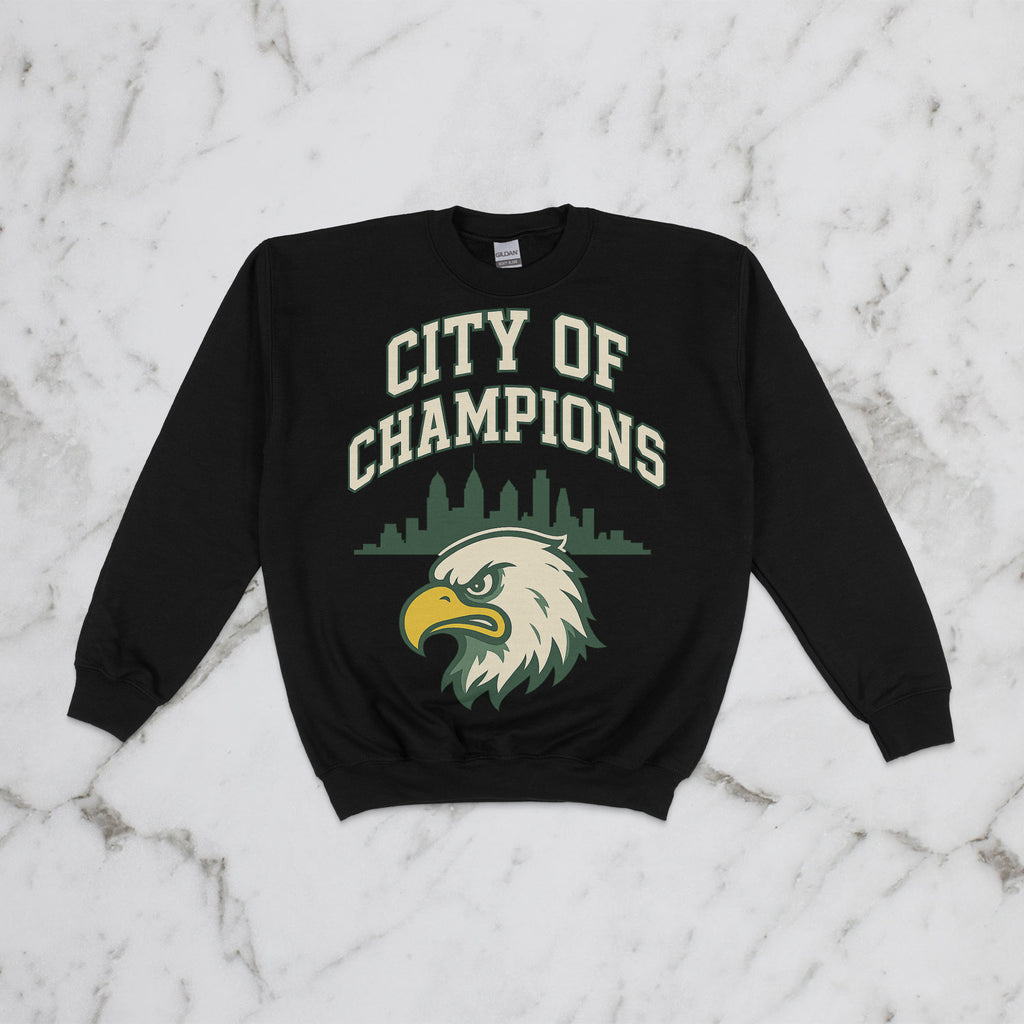 City of Champions Kids Crewneck – Angry Eagle Sweatshirt