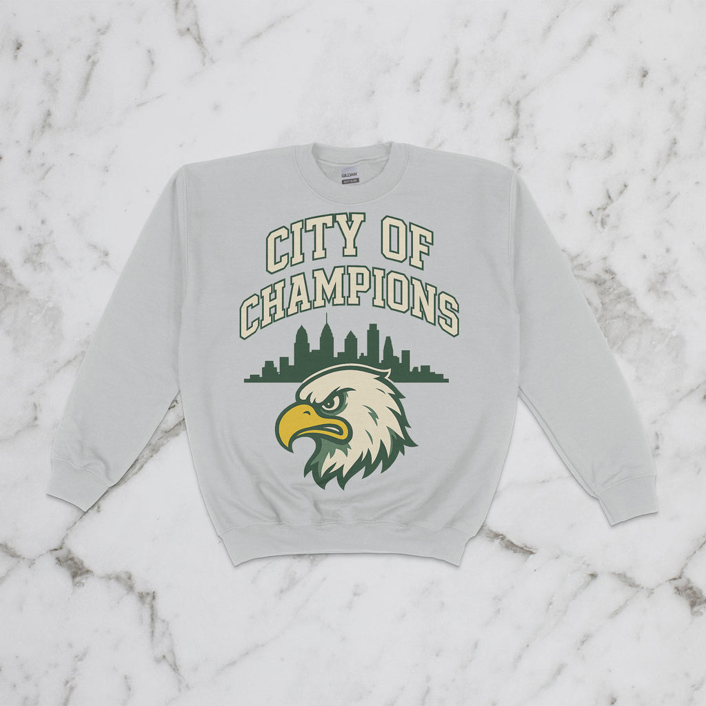 City of Champions Kids Crewneck – Angry Eagle Sweatshirt