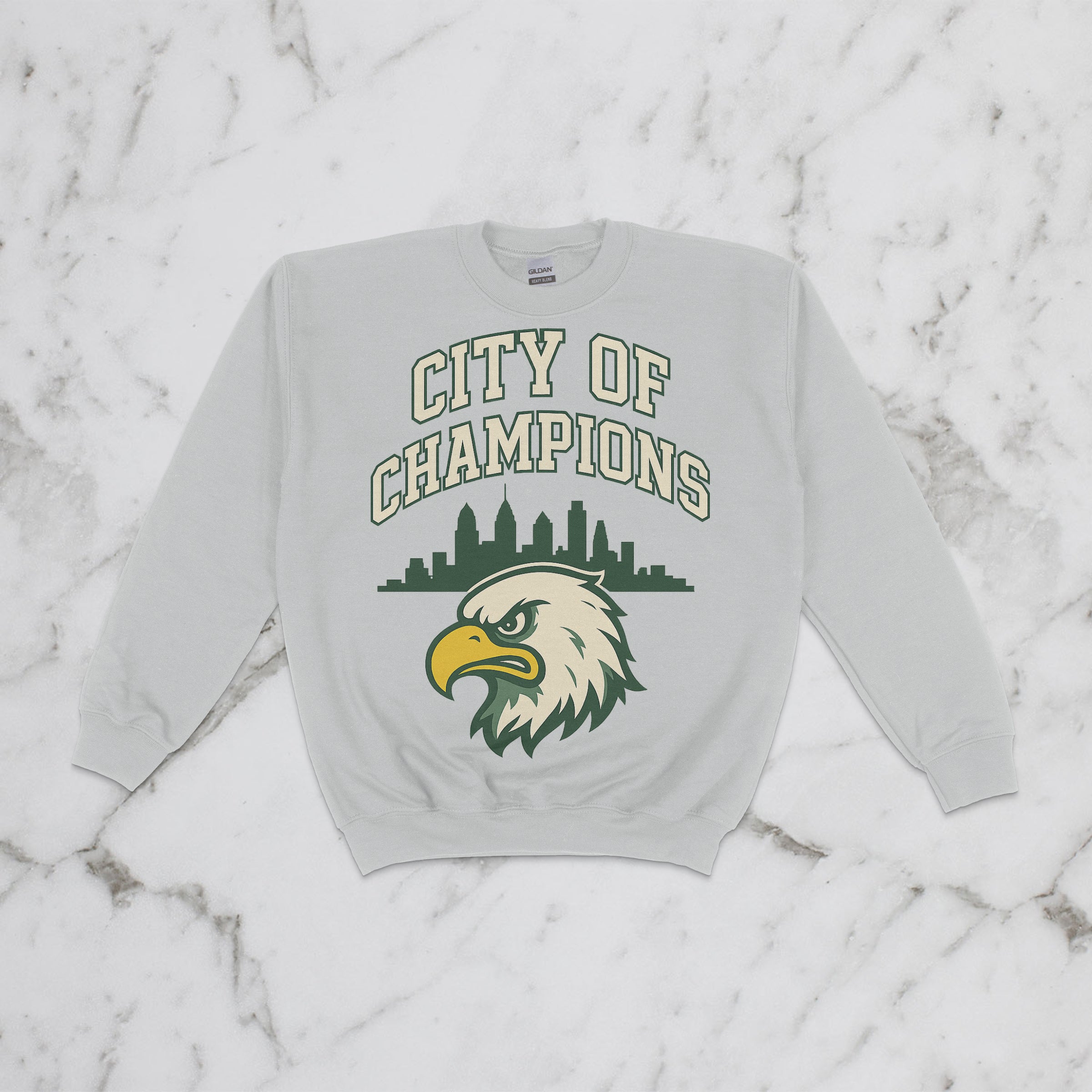 City of Champions Kids Crewneck – Angry Eagle Sweatshirt