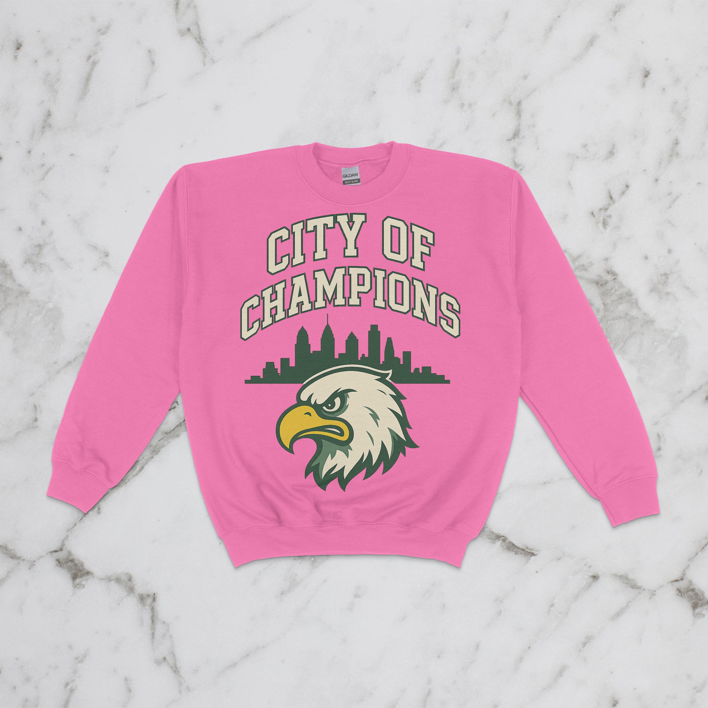 City of Champions Kids Crewneck – Angry Eagle Sweatshirt