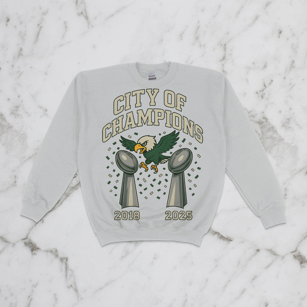 City of Champions Kids Crewneck – 2018 & 2025 Edition