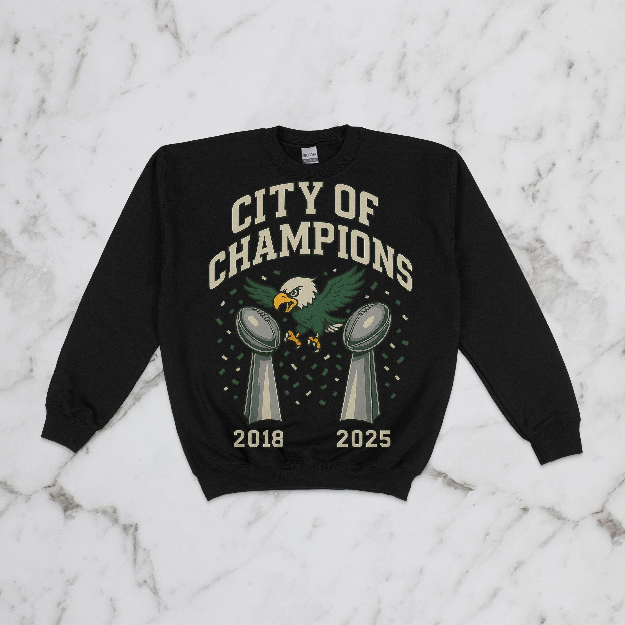 City of Champions Kids Crewneck – 2018 & 2025 Edition